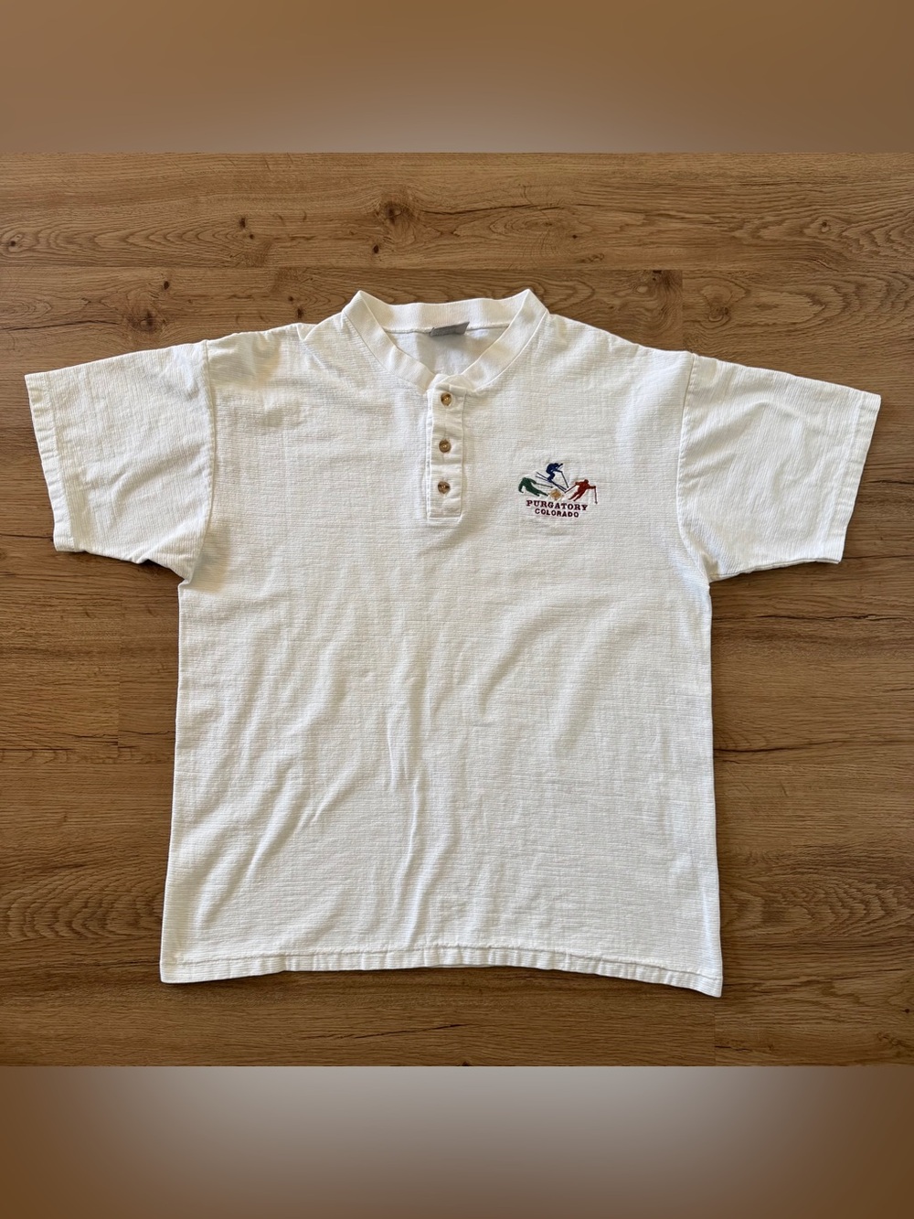 Vintage 90’s Purgatory Colorado Henley Ski Shirt - Picture 2 of 6